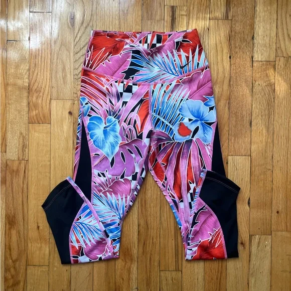 Nike dri-fit pink patterned leggings xs - Picture 3 of 5